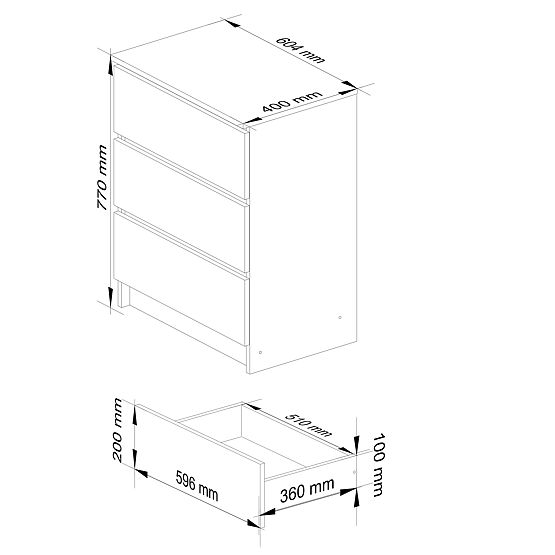 COMMODE K60 3TI CLP PK AULNE