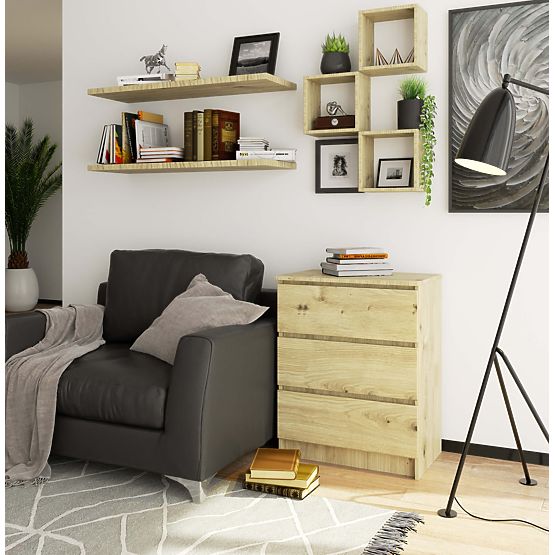 COMMODE K60 3TI CLP PK CHÊNE ARTISAN