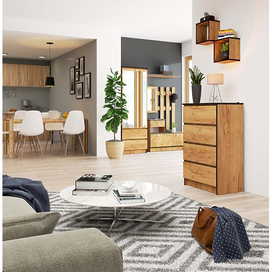 COMMODE K60 4TI CLP PK CHÊNE CRAFT