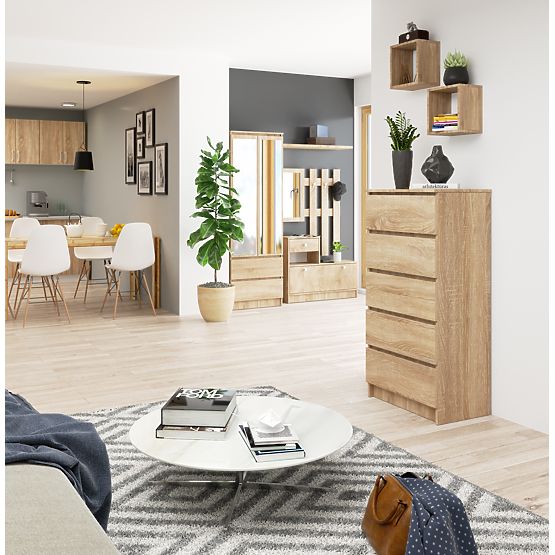 COMMODE K60 5SZ CLP PK CHÊNE SONOMA