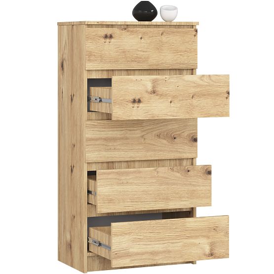 COMMODE K60 5T CLP PK CHÊNE ARTISAN