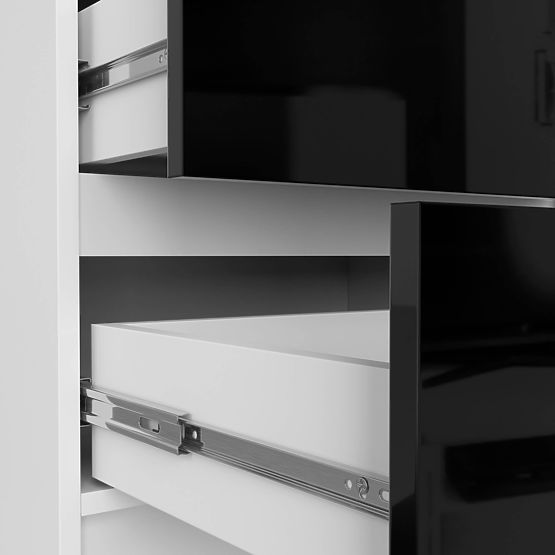 COMMODE K60 5TIROIRS CLP PK NOIR BRILLANT