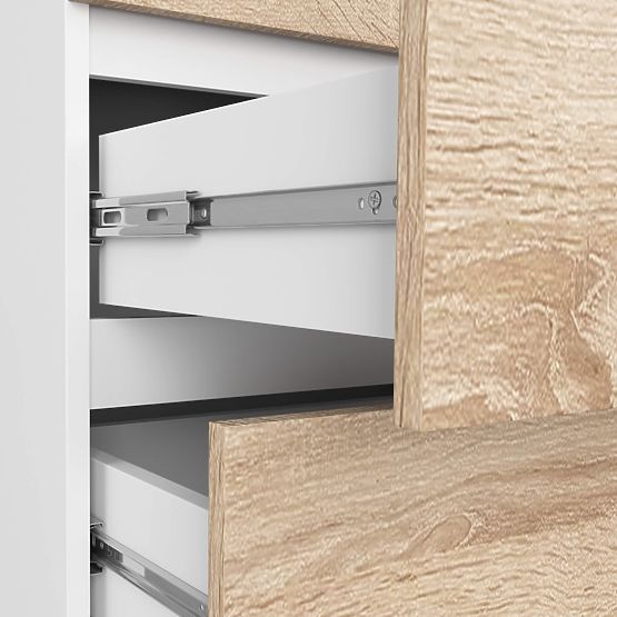 COMMODE K60 6TIROIRS CLP PK BLANC / SONOMA