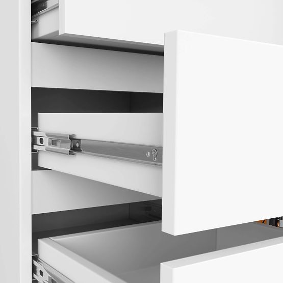 COMMODE K80 1D 5T PK BLANCHE