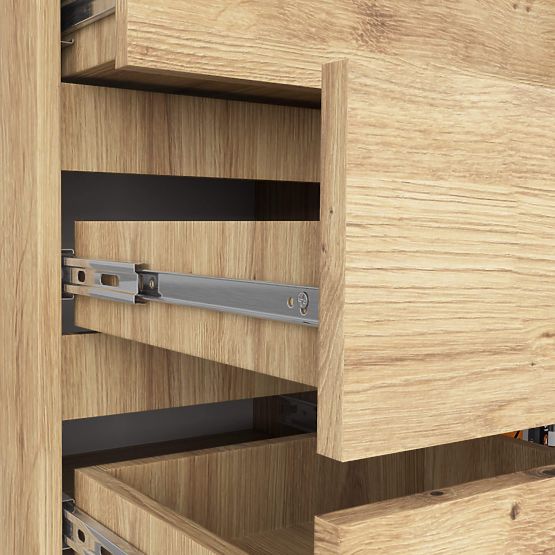 COMMODE K80 1D 5T PK CHÊNE ARTISAN