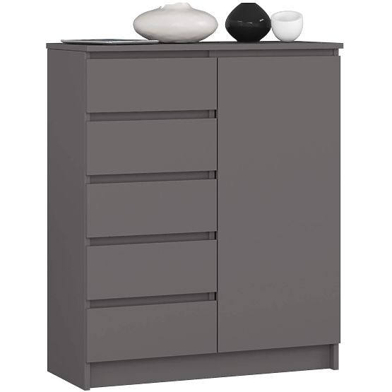 COMMODE K80 1D 5T PK GRIS GRAPHITE