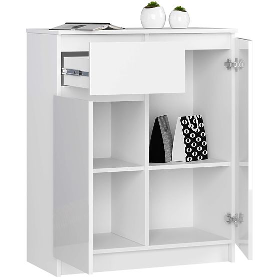 COMMODE K80 2D 1SZ CLP PK BLANC BRILLANT