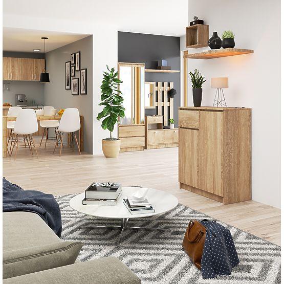 COMMODE K80 2D 1SZ CLP PK CHÊNE SONOMA