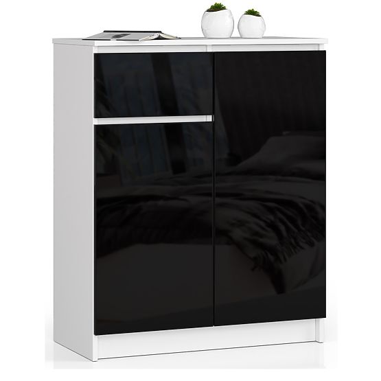 COMMODE K80 2D 1SZ CLP PK NOIR BRILLANT