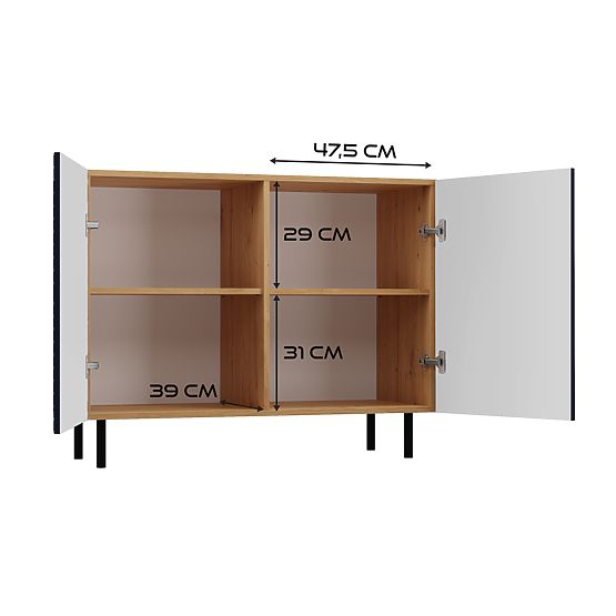 Commode KAMA 2D SLIM ARISAN GRENAT