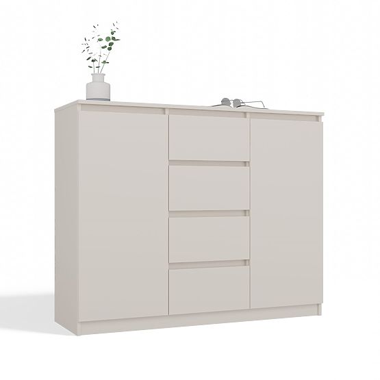 Commode Malwa 2D4S 120 BEIGE CACHEMIRE