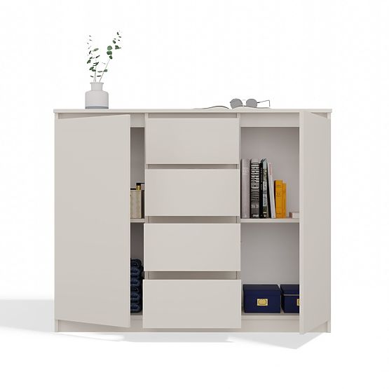 Commode Malwa 2D4S 120 BEIGE CACHEMIRE