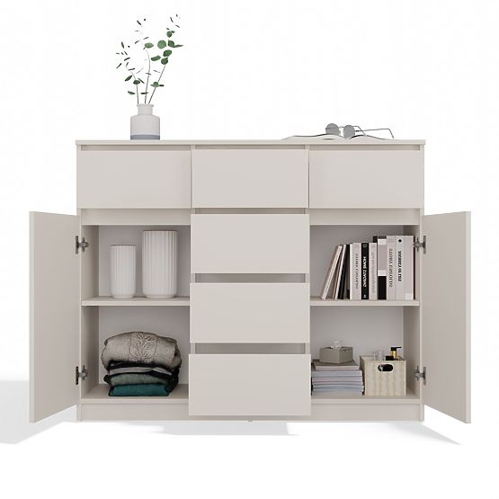 Commode Malwa 2D6S BEIGE CACHEMIRE