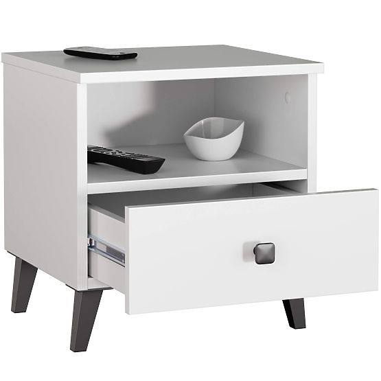 COMMODE MOBI K-01 BLANC NOIR