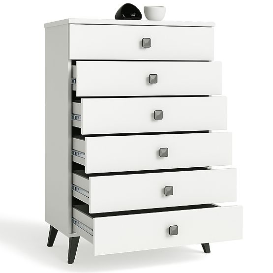 COMMODE MOBI K-06 BLANC NOIR