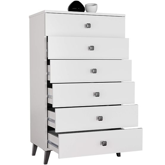 COMMODE MOBI K-06 BLANC NOIR