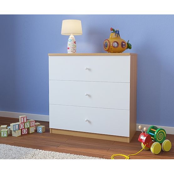 Commode pour enfants Ourbaby - hêtre-blanc