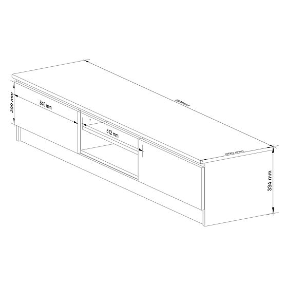 COMMODE RTV K160 CLP BLANC / GRIS