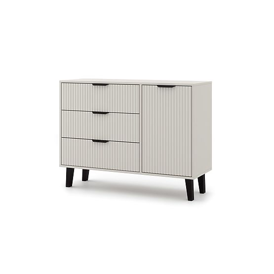 Commode Scandi 1D3S SLIM BEIGE CACHEMIRE
