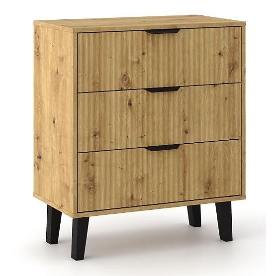 Commode Scandi 3S SLIM CHÊNE ARTISAN