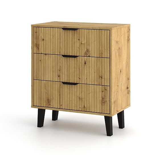 Commode Scandi 3S SLIM CHÊNE ARTISAN