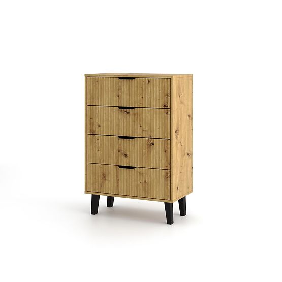 Commode Scandi 4S SLIM CHÊNE ARTISAN