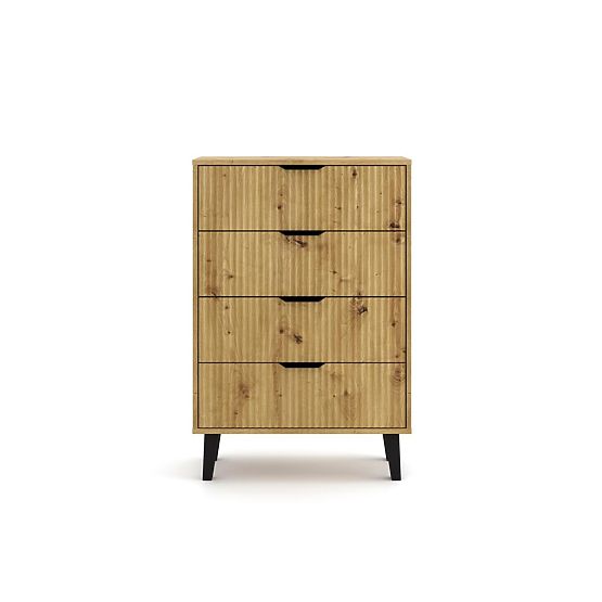 Commode Scandi 4S SLIM CHÊNE ARTISAN