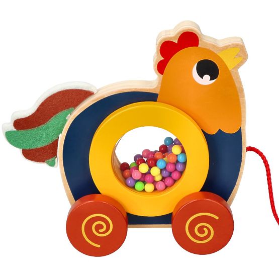 Coq Kukuryku à tirer sur une ficelle