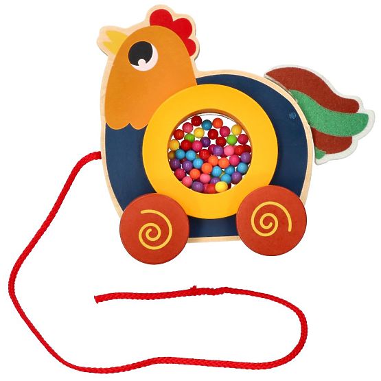 Coq Kukuryku à tirer sur une ficelle