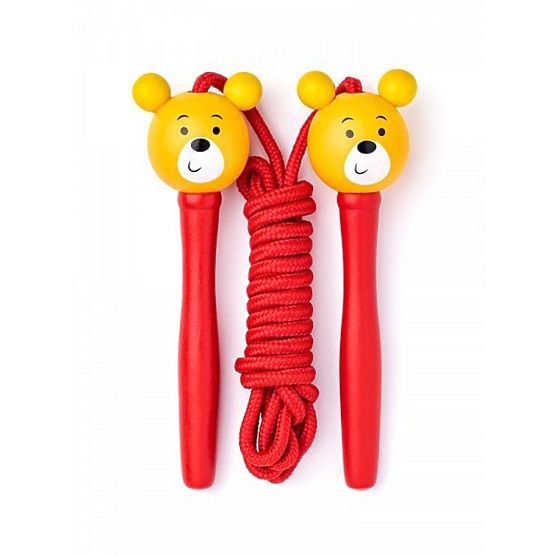 Corde à sauter colorée - ours en peluche