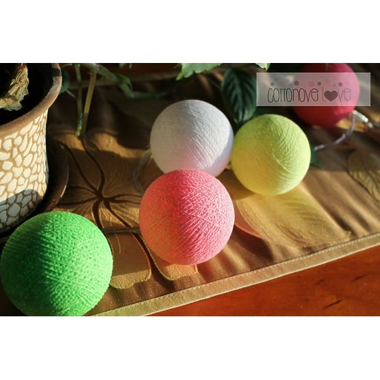 Coton lumineuse billes bonbons