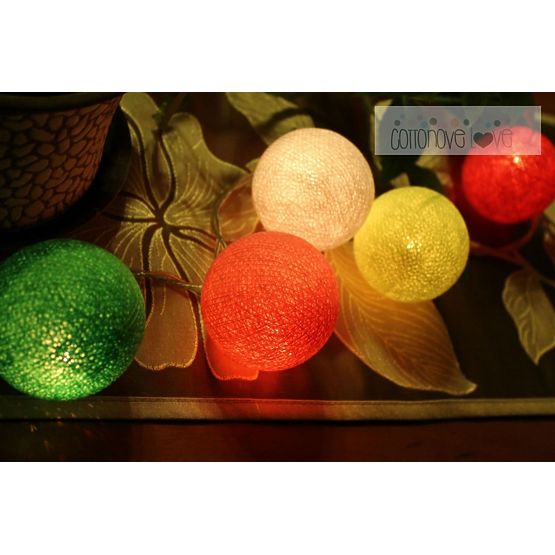 Coton lumineuse billes bonbons