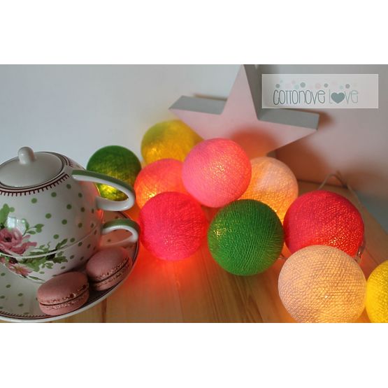 Coton lumineuse billes bonbons