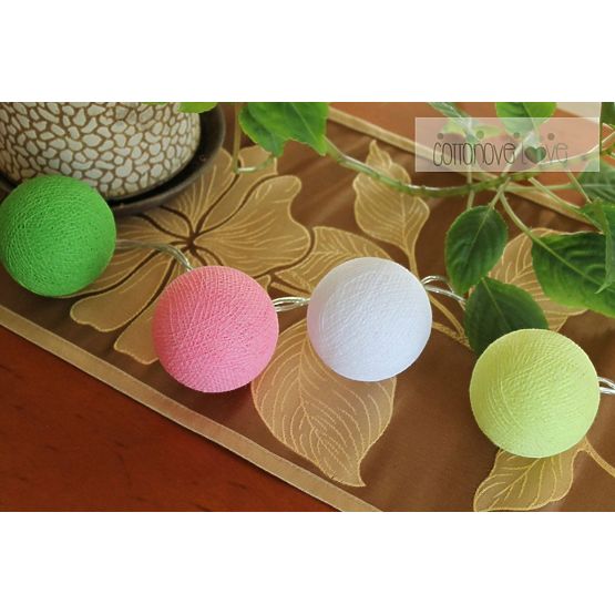 Coton lumineuse billes bonbons