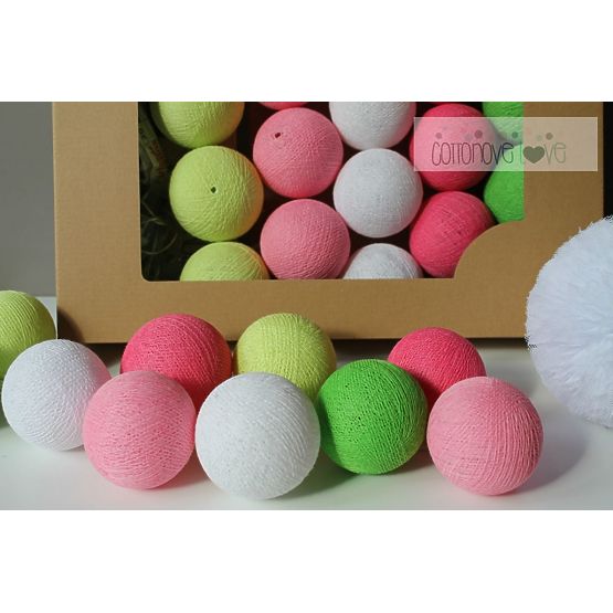 Coton lumineuse billes bonbons