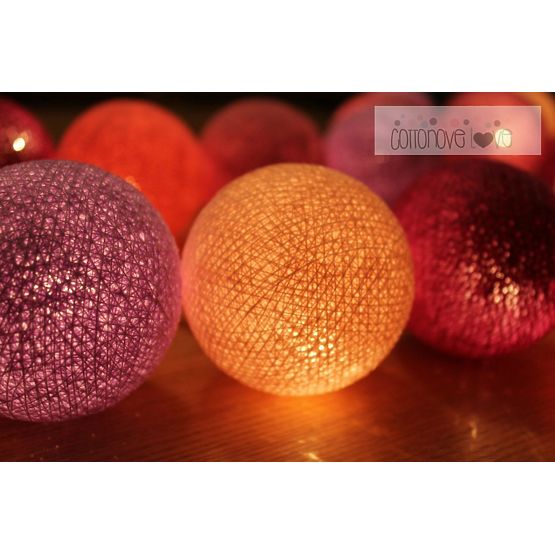 Coton lumineuse billes lumière baie