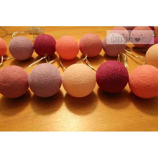 Coton lumineuse billes lumière baie