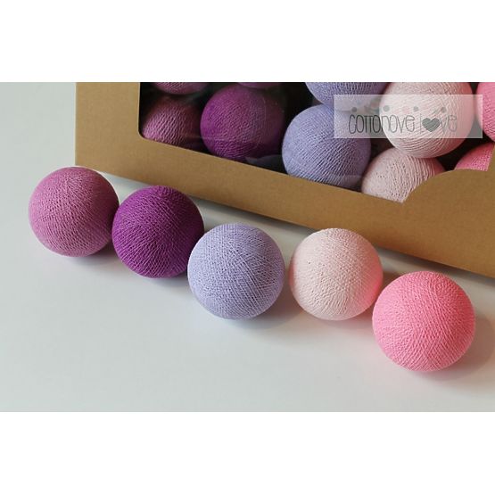 Coton lumineuse billes lumière baie