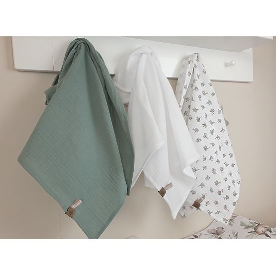 Couches en mousseline 3 pcs - vert