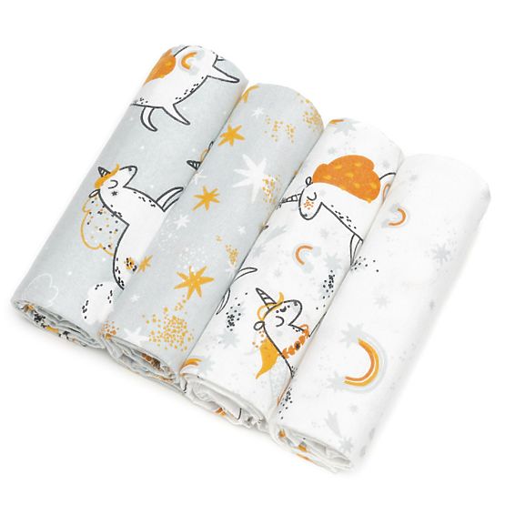 Couches lavables bébé - licornes 4 pcs