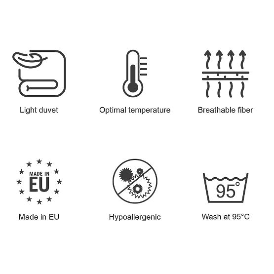 Couette INEZ couleur blanche motif carreaux style classique decoking