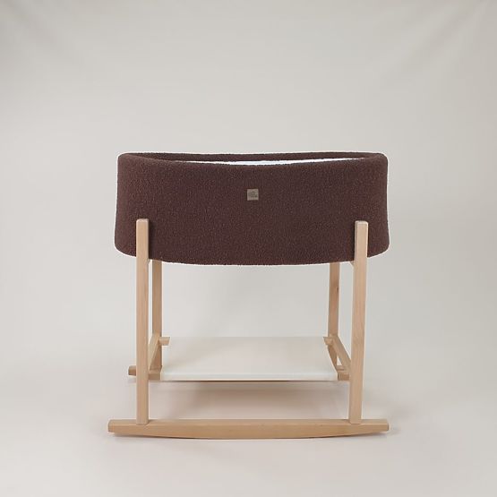 Couffin de Moïse Teddy avec base en bois - marron
