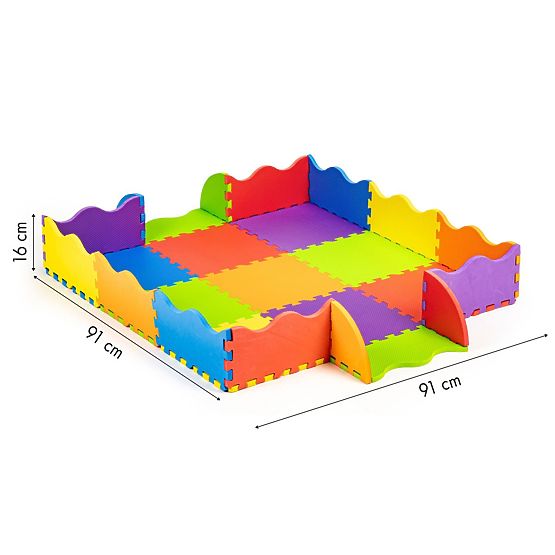 Coussin en mousse - puzzle coloré