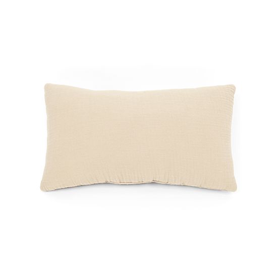 Coussin en mousseline Ourbaby 20x35 cm - écru