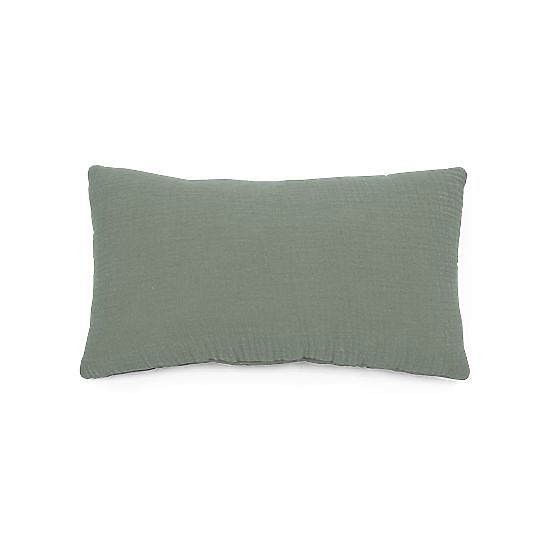 Coussin en mousseline Ourbaby 30x50 cm - vert