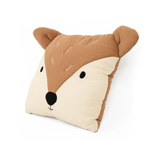Coussin en mousseline Ourbaby 35x35 cm - Biche