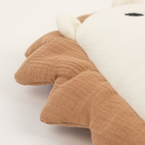Coussin en mousseline Ourbaby 38x35 cm - Hérisson