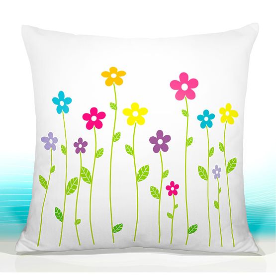 Coussin fleurs de printemps II