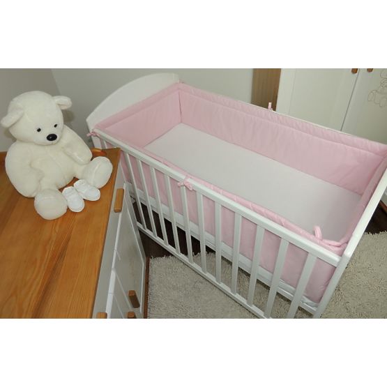 coussin à lit bébé 120 x 60 - rose