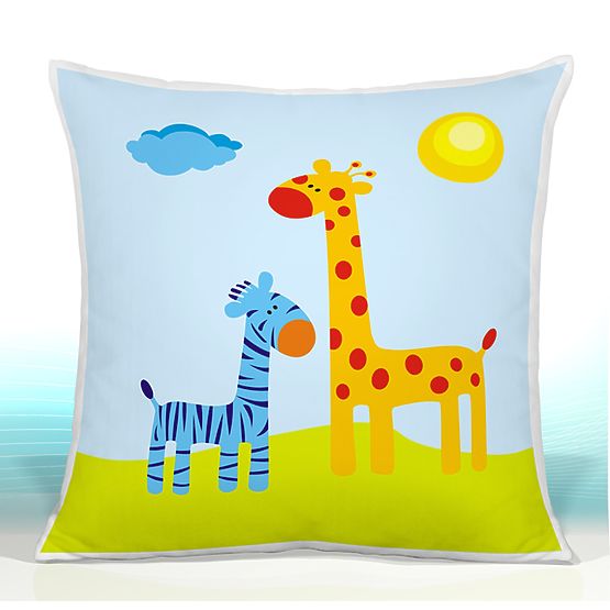 Coussin SAFARI GIRAFFE ET ZÈBRE 22